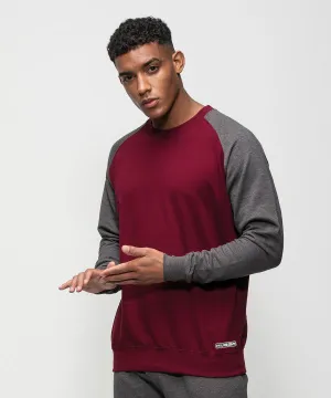 033JH Baseball contrast sweatshirt