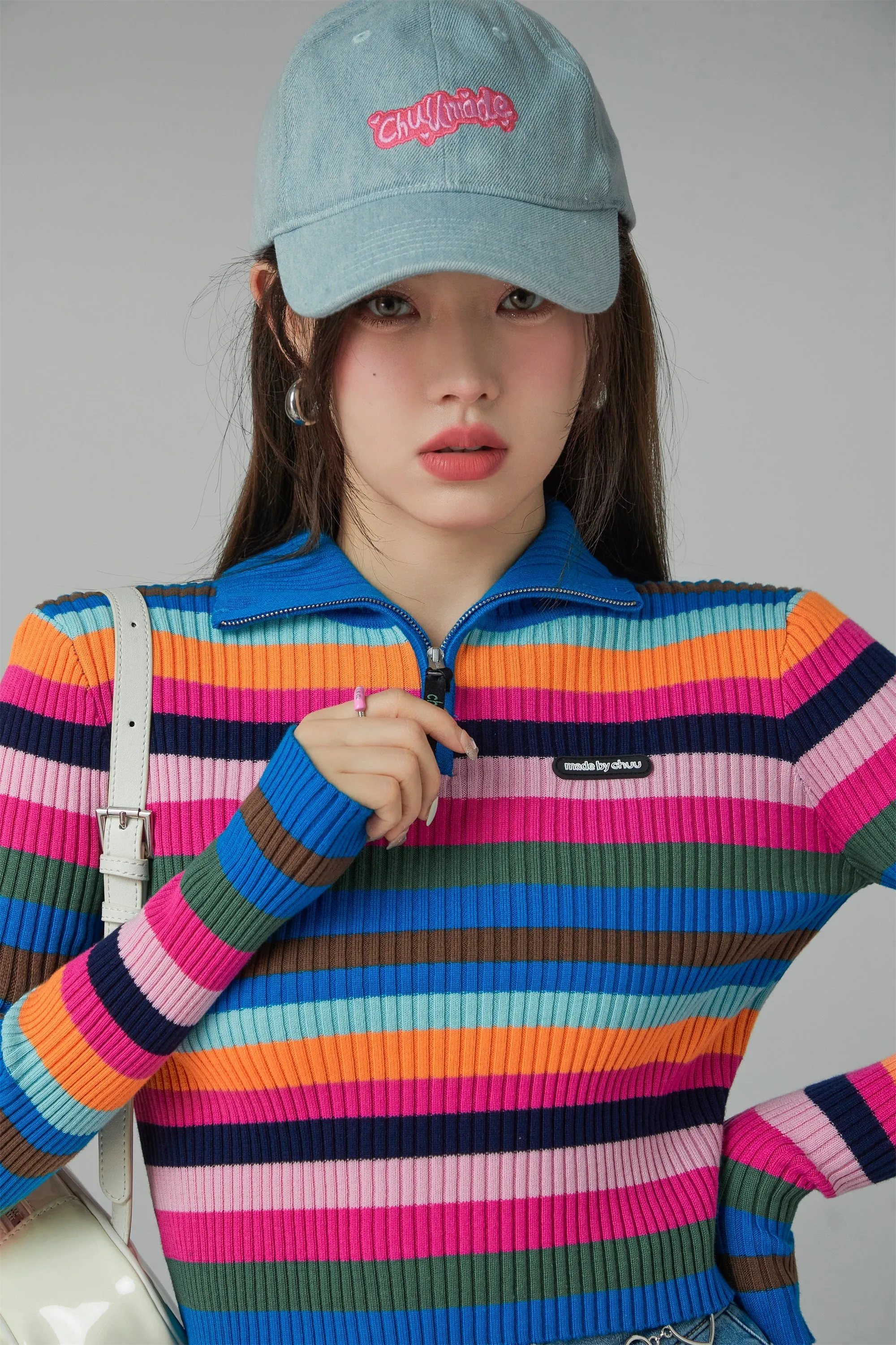 A Dose Of Happiness Rainbow Stripe Knit Top