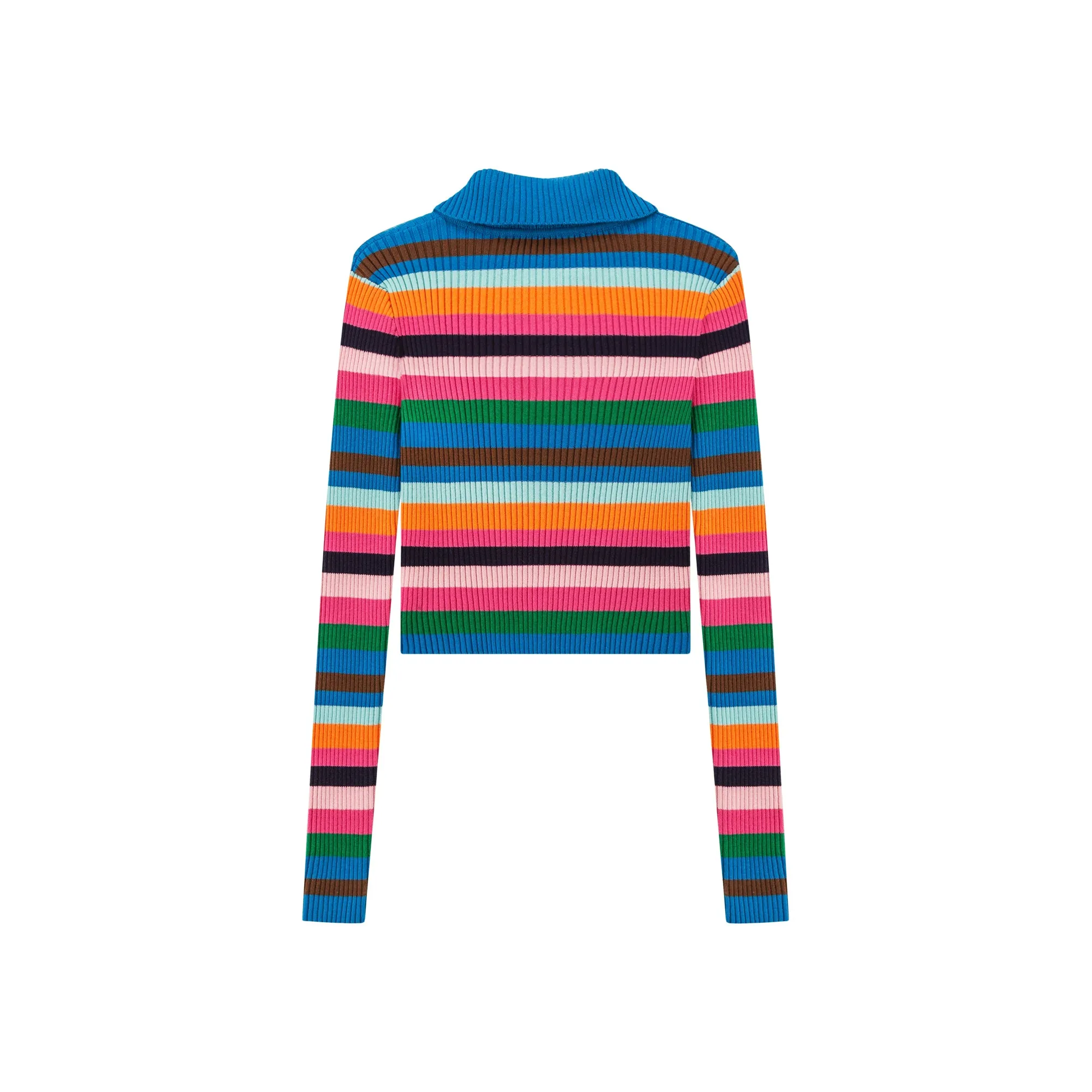 A Dose Of Happiness Rainbow Stripe Knit Top