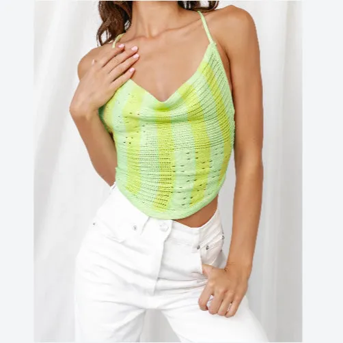 Back Cross Cami Wholesale Crop Tops