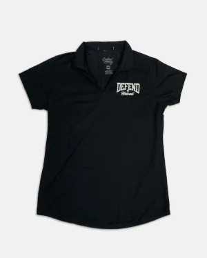 BE BOLD Womens Black Polo