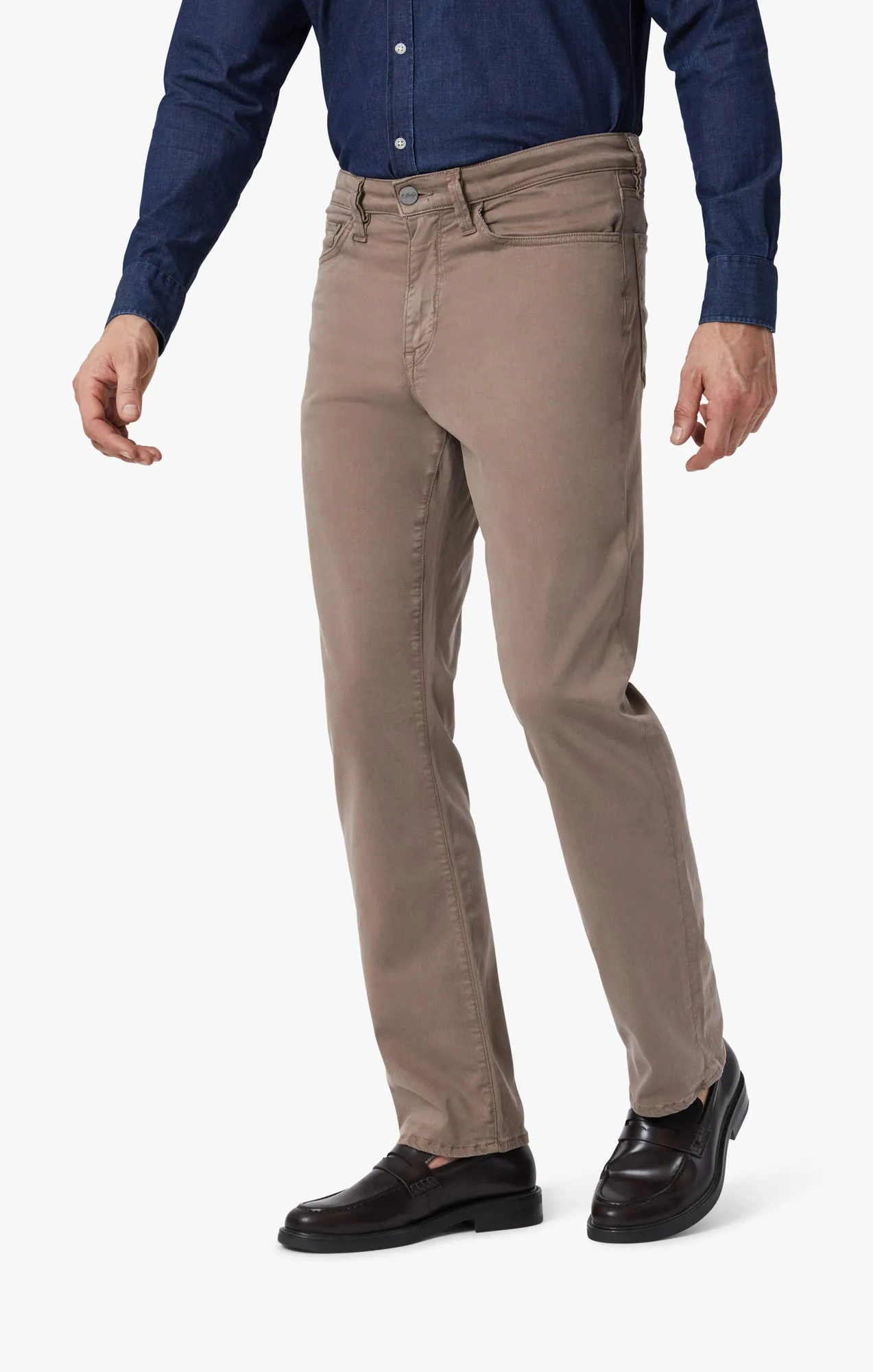 Charisma Relaxed Straight Leg Pants In Walnut Twill