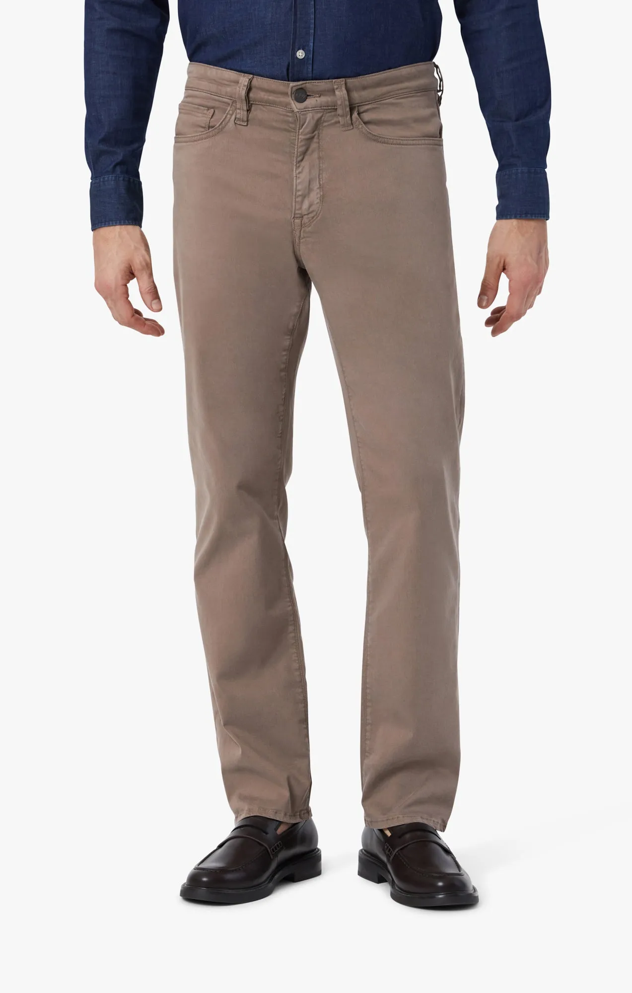 Charisma Relaxed Straight Leg Pants In Walnut Twill