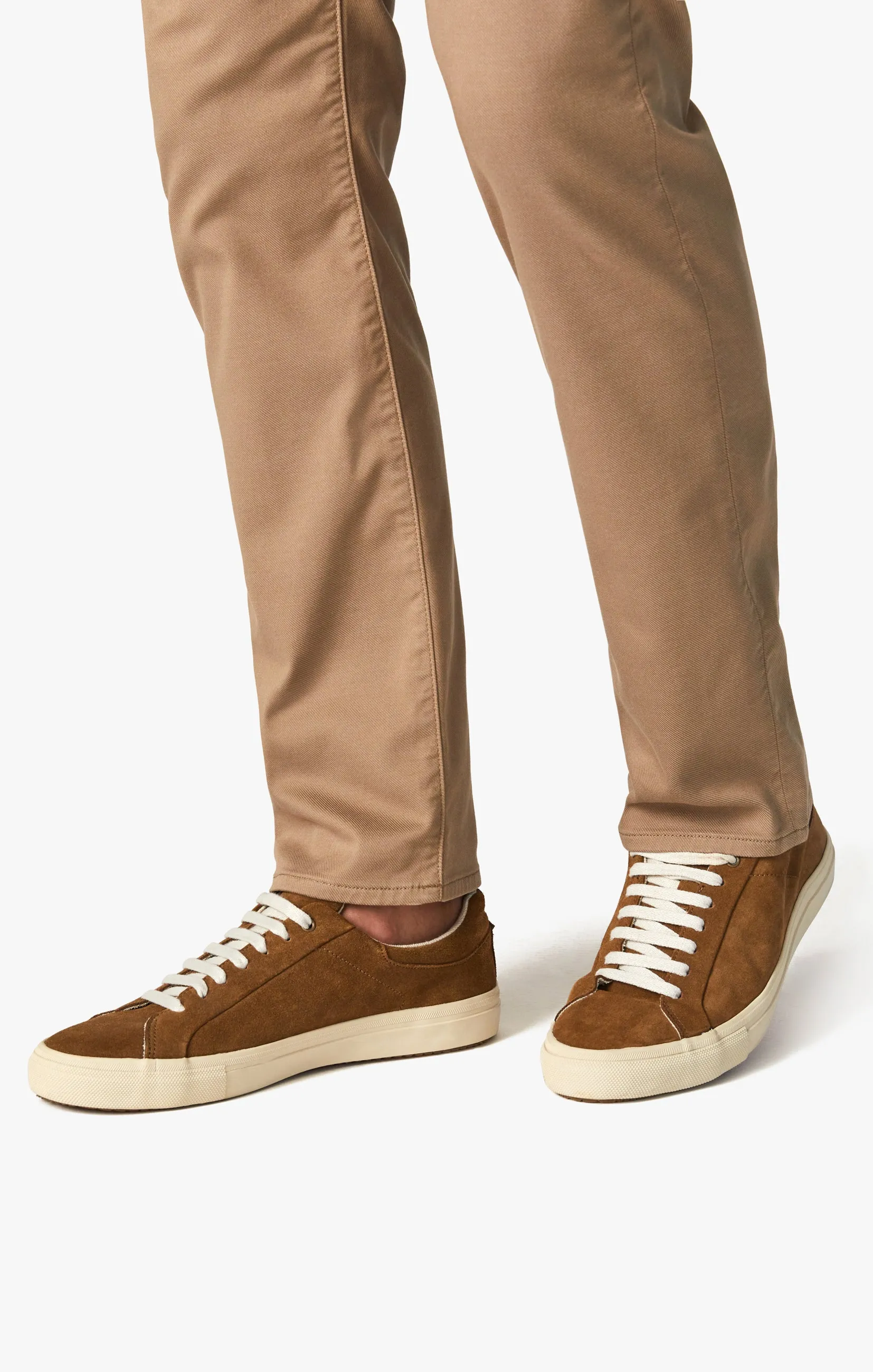 Charisma Relaxed Straight Pants In Khaki Summer Coolmax