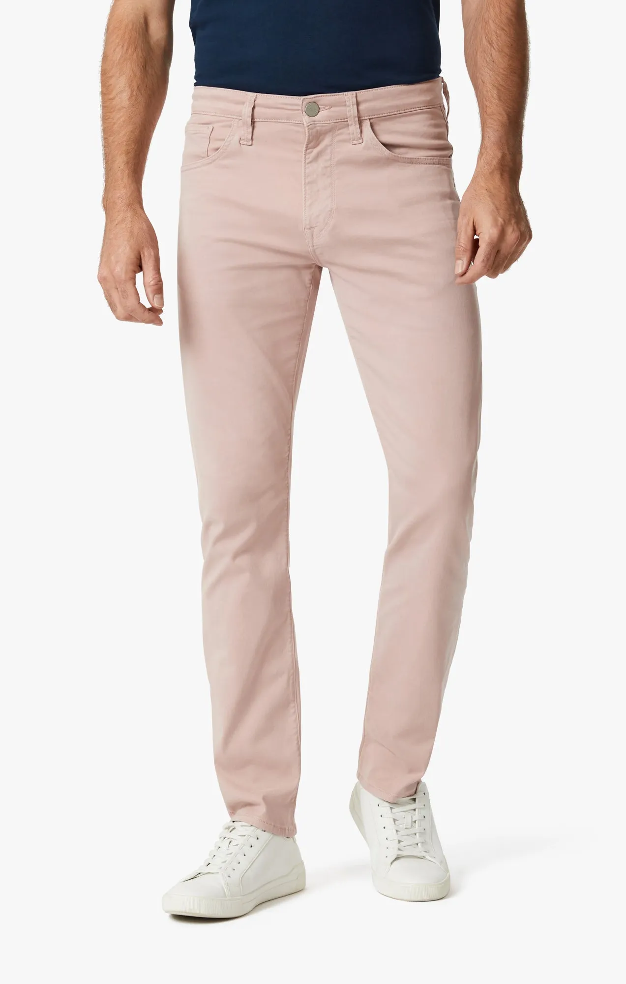 Cool Tapered Leg Pants In Blushed Twill