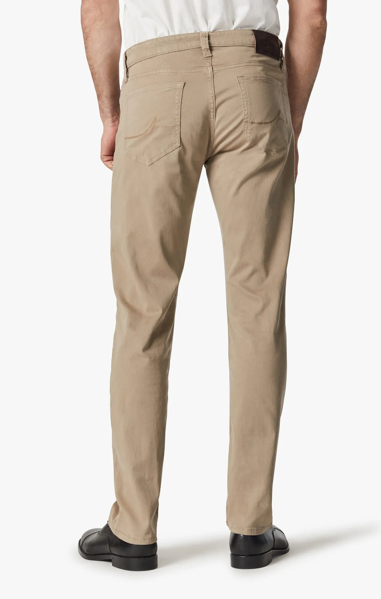 Cool Tapered Leg Pants In Cashew Brushed Twill