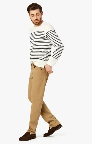 Courage Straight Leg Pants In Khaki Twill