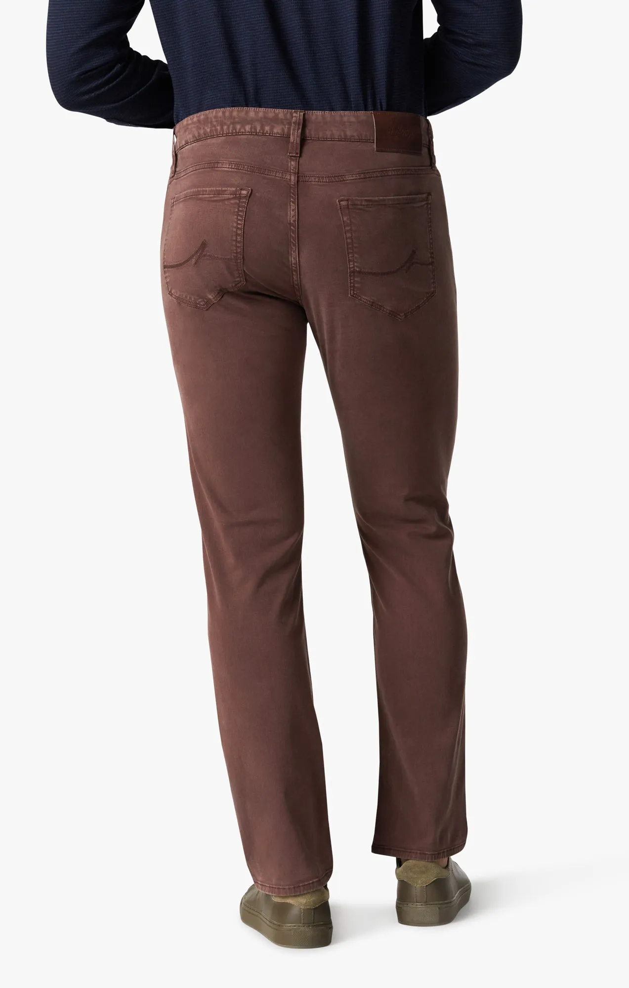 Courage Straight Leg Pants in Mahogany Twill