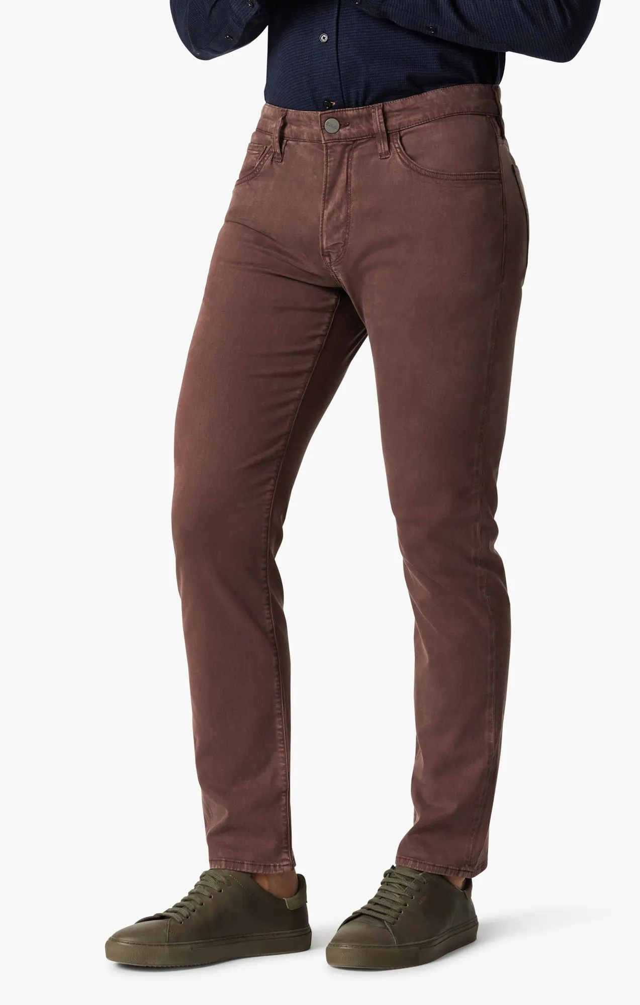 Courage Straight Leg Pants in Mahogany Twill