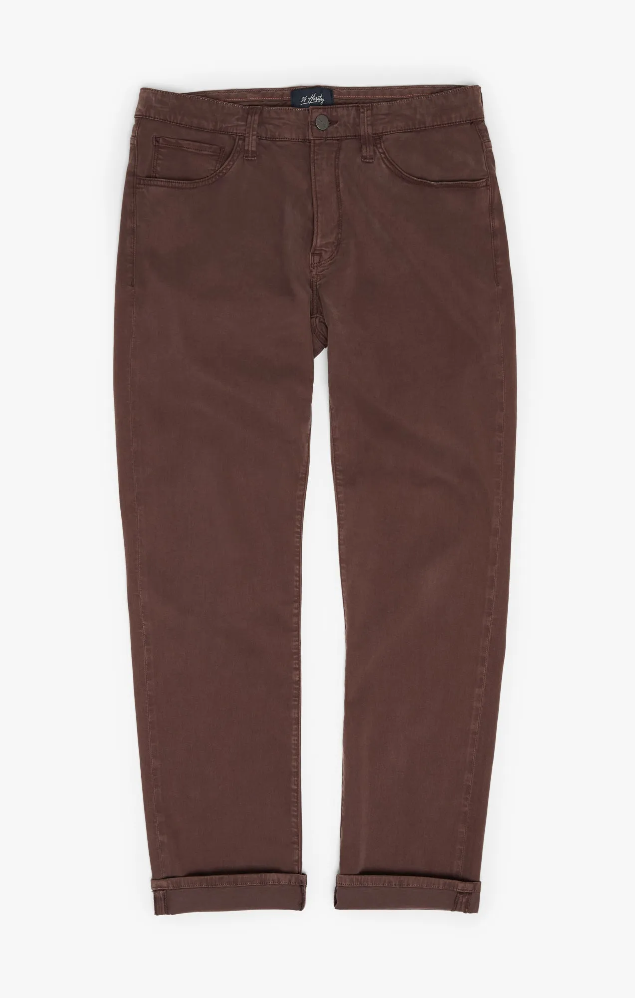 Courage Straight Leg Pants in Mahogany Twill