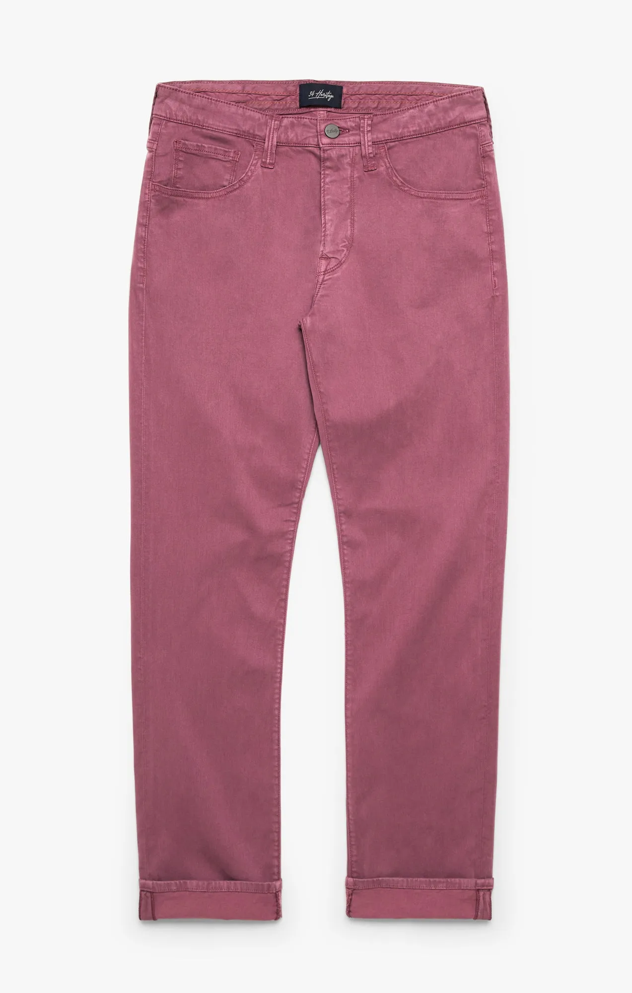 Courage Straight Leg Pants In Rosewood Twill