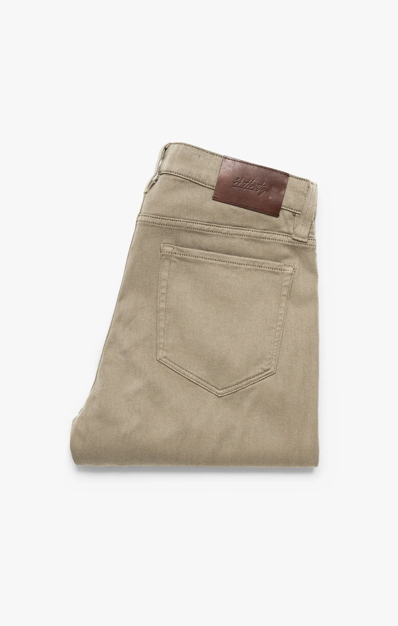 Courage Straight Leg Pants In Walnut Herringbone