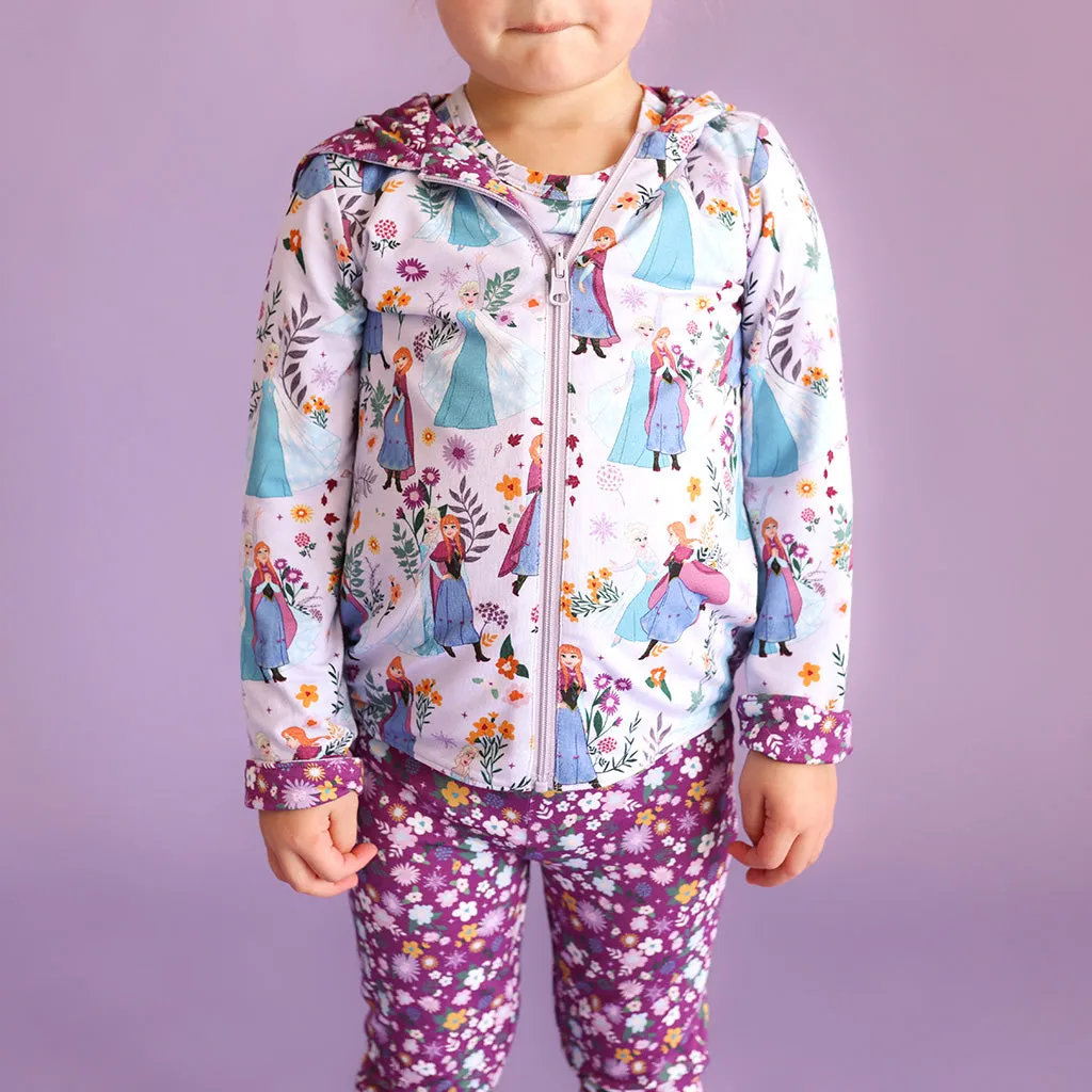 Disney Frozen Sisters & Sisters Floral Reversible Long Sleeve Jacket