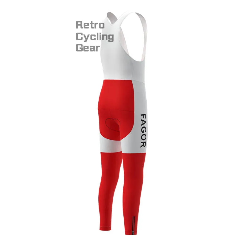 Fagor Red Fleece Retro Cycling Pants