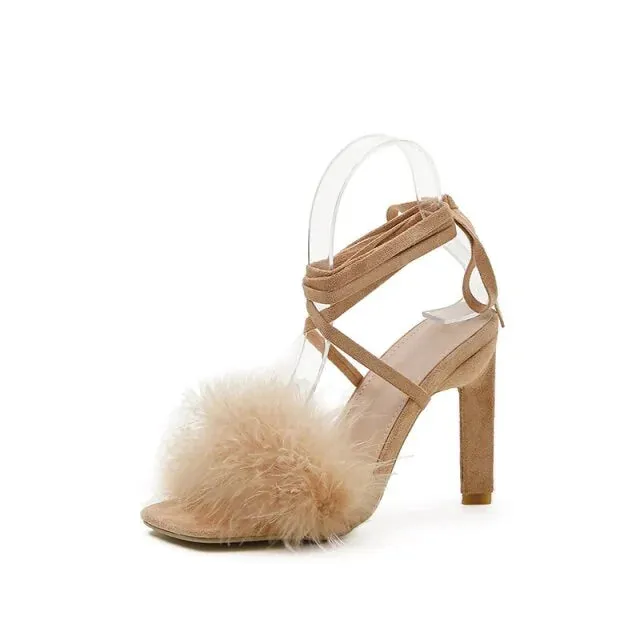 Feather Women High Heels^