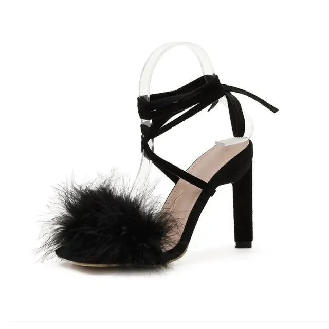 Feather Women High Heels^