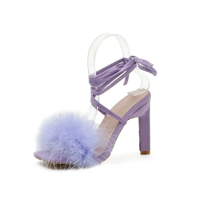 Feather Women High Heels^