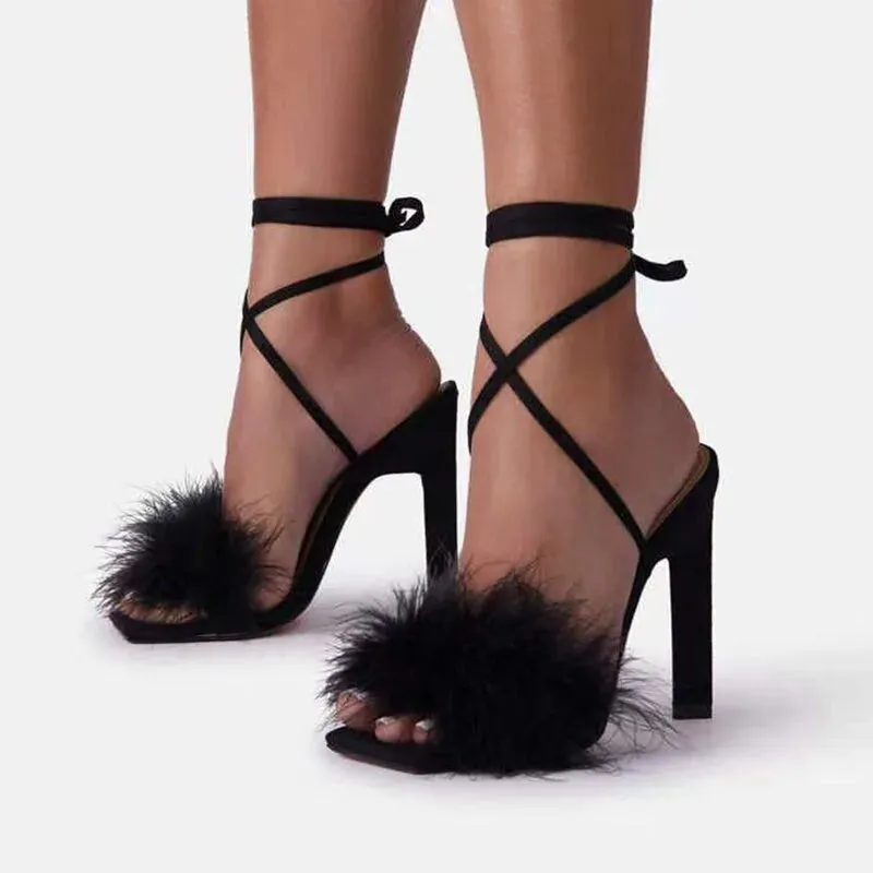 Feather Women High Heels^