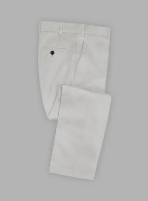 Italian Light Gray Cotton Pants