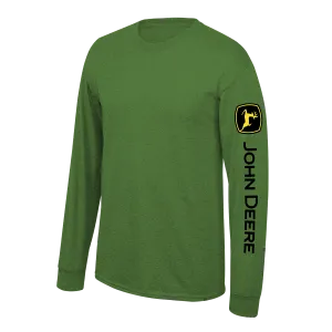 John Deere Men's Green Long Sleeve Construction Tee