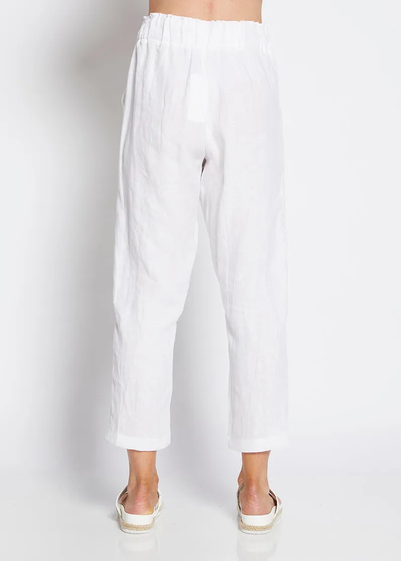 Jones Linen Trousers in White