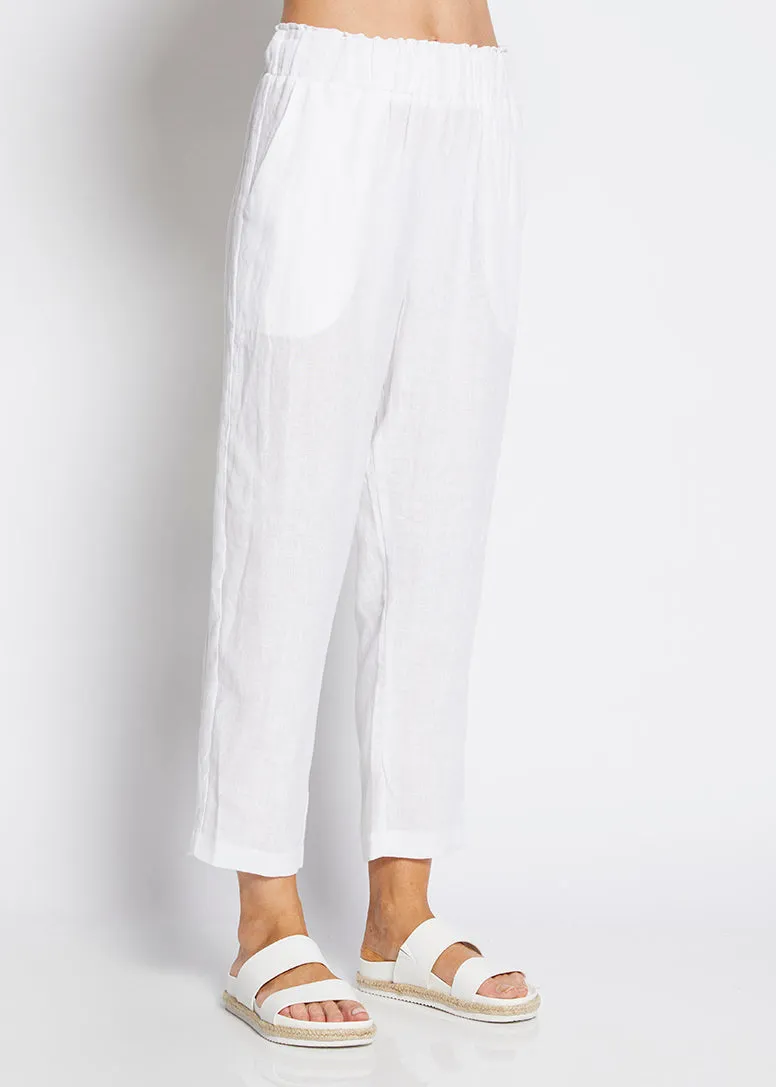 Jones Linen Trousers in White