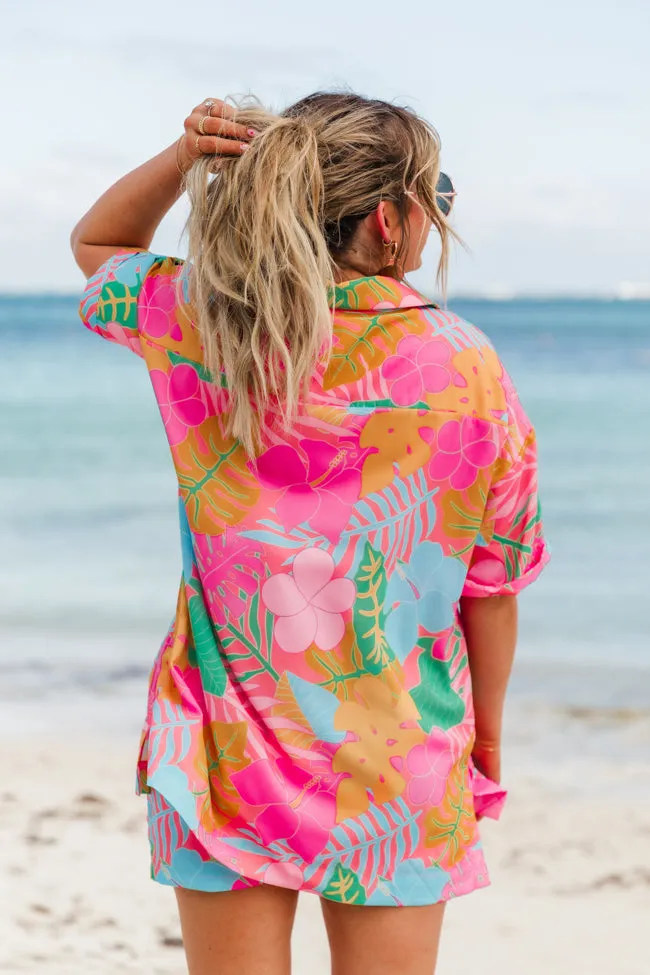 Kabana Krew Bold Tropical Button Up Shirt