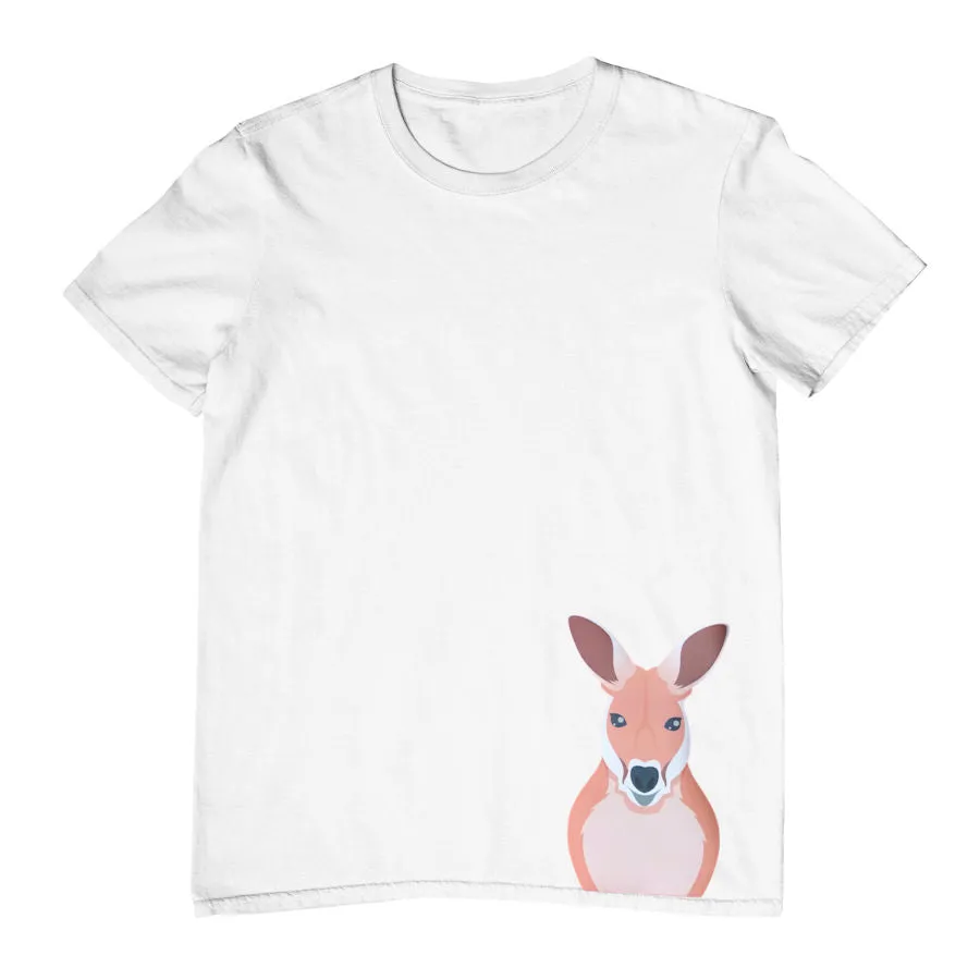 Childrens T-Shirt with Kangaroo Hem Print - Available in Multiple Colors