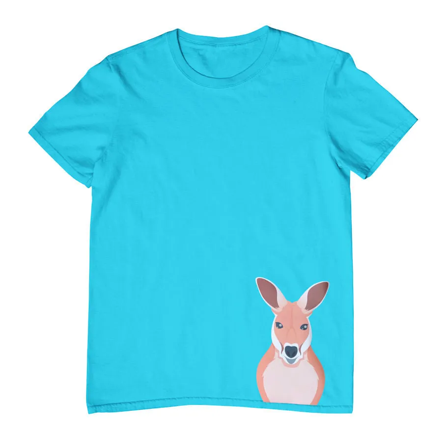 Childrens T-Shirt with Kangaroo Hem Print - Available in Multiple Colors