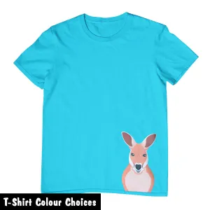 Childrens T-Shirt with Kangaroo Hem Print - Available in Multiple Colors