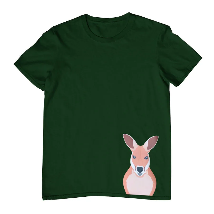 Childrens T-Shirt with Kangaroo Hem Print - Available in Multiple Colors