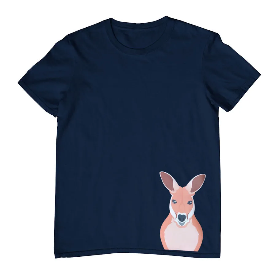 Childrens T-Shirt with Kangaroo Hem Print - Available in Multiple Colors