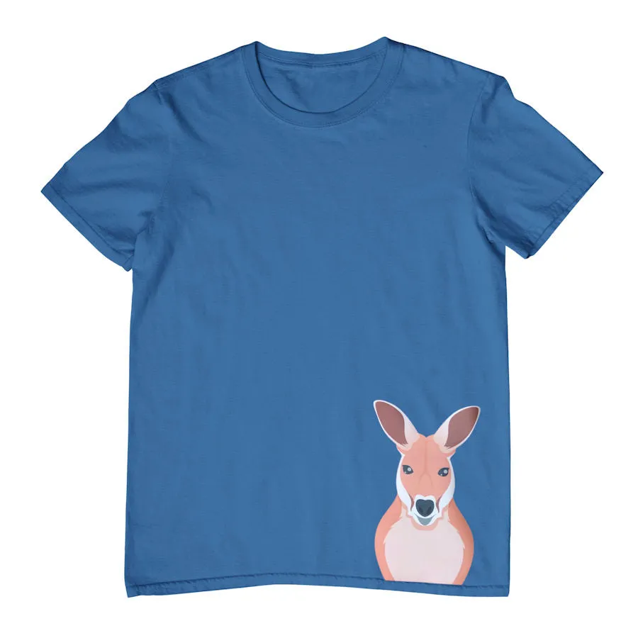 Childrens T-Shirt with Kangaroo Hem Print - Available in Multiple Colors