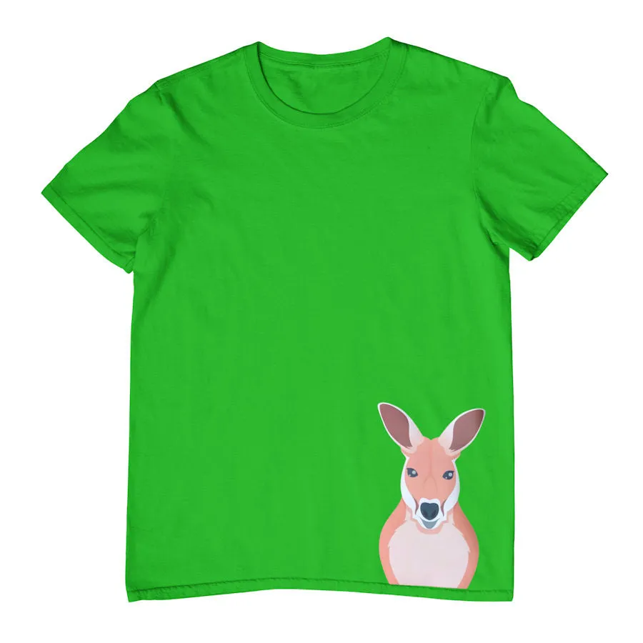 Childrens T-Shirt with Kangaroo Hem Print - Available in Multiple Colors