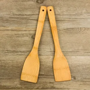 kkboxly 2pcs, Wooden Bamboo Utensils, Wooden Cooking Spatula Cooking Shovel Bamboo Spatula Cooking Stirring Spatula Salad Bamboo Shovel Kitchen Accessaries Kitchen Supplies