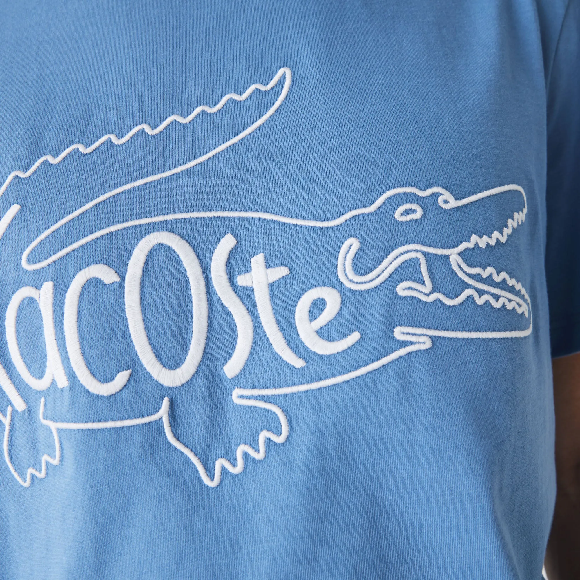 Lacoste Men’s Crocodile Embroidery Cotton T-shirt