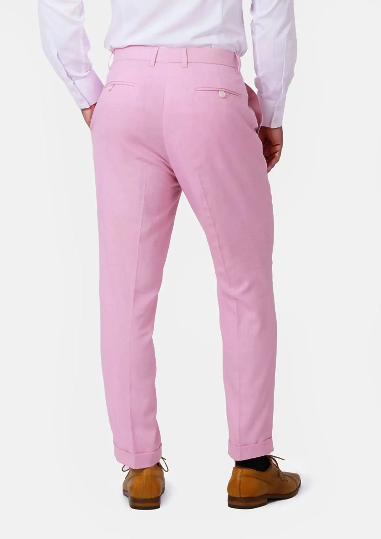 Lilac Linen Blend Pants