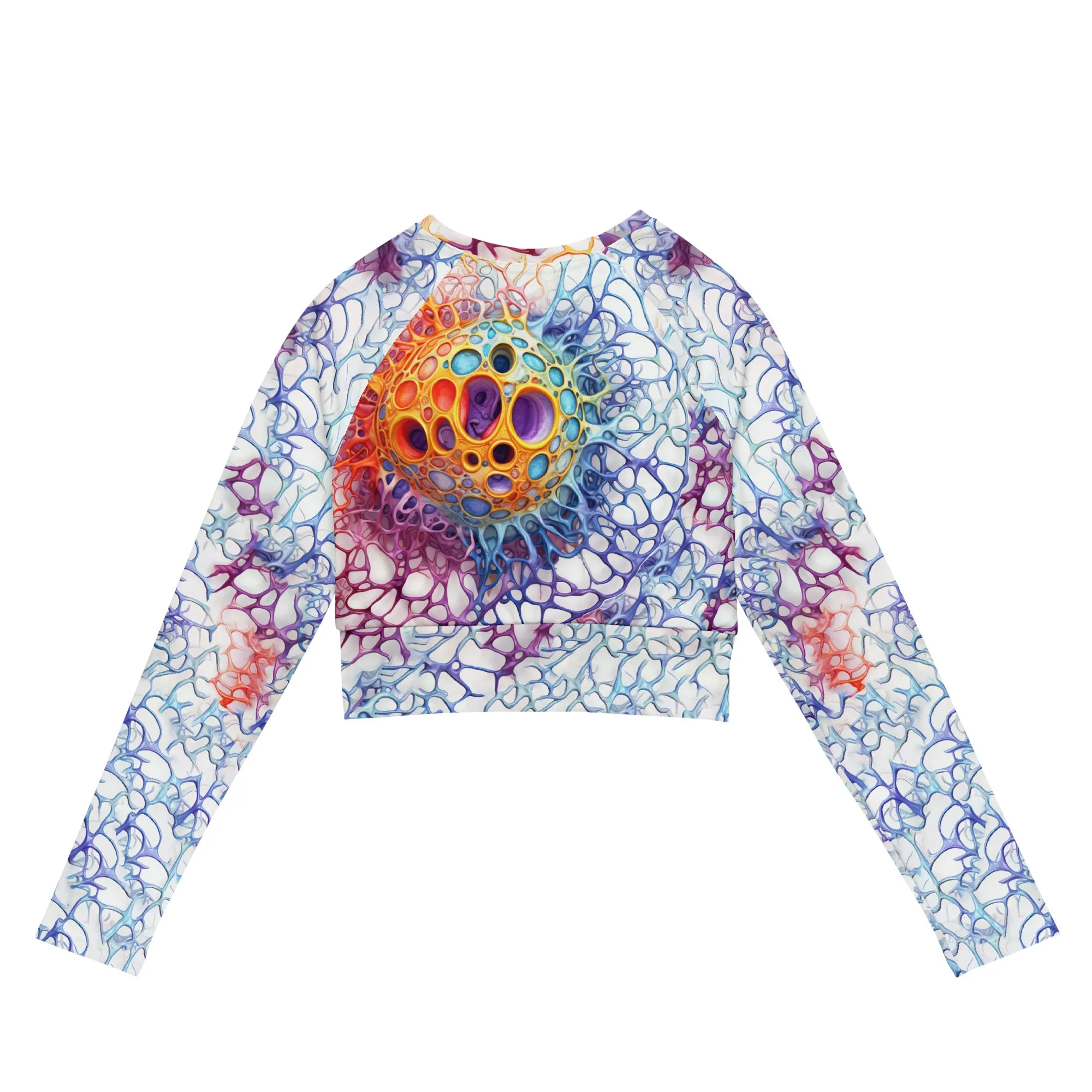 Long-Sleeve Crop Top Infinite Cellular Net