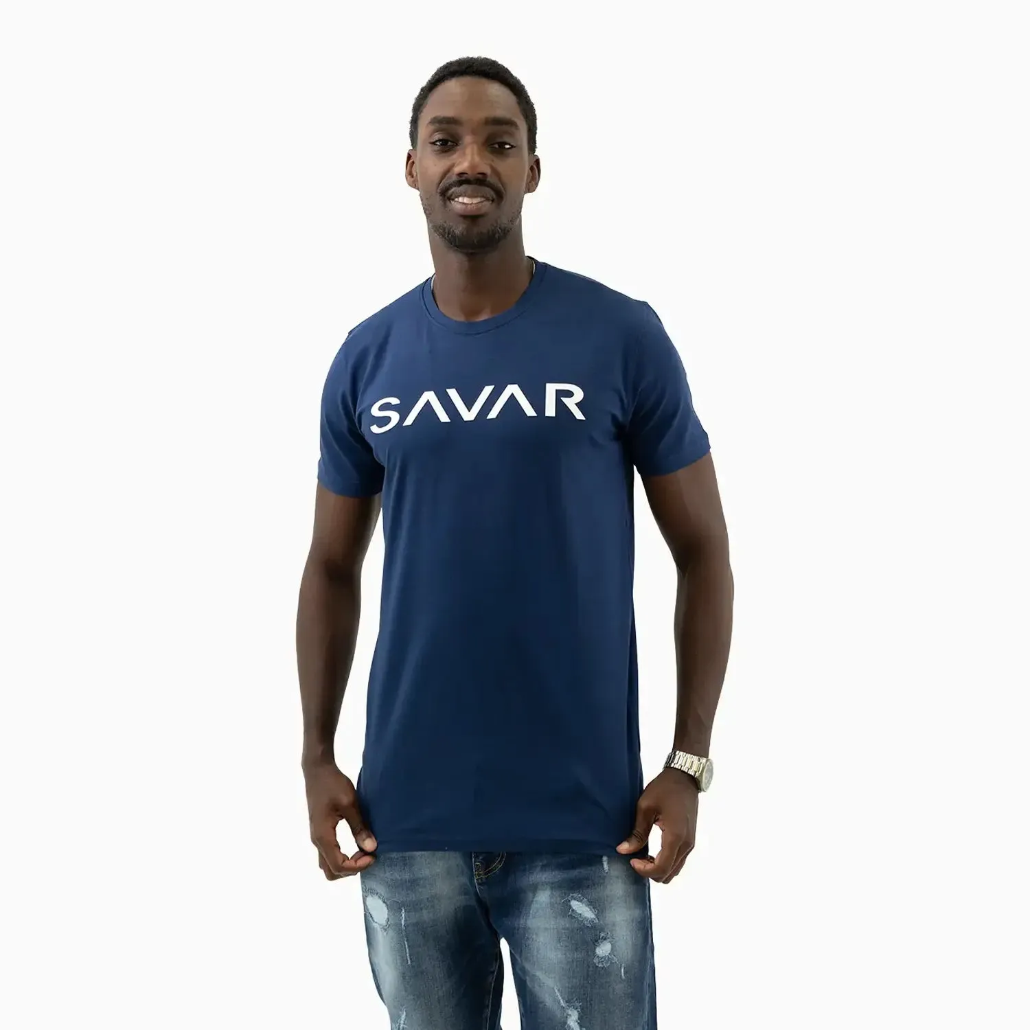 Men's Bold Navy Blue T Shirt