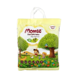 MOMSE BABY DIAPERS S-2 MINI 4-8 KG 68PCS