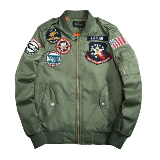 New Retro Street Fashion Flight Bomber MA1 jacket