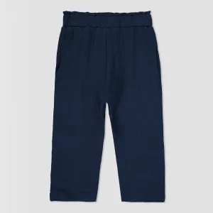 Noah pant in navy gauze