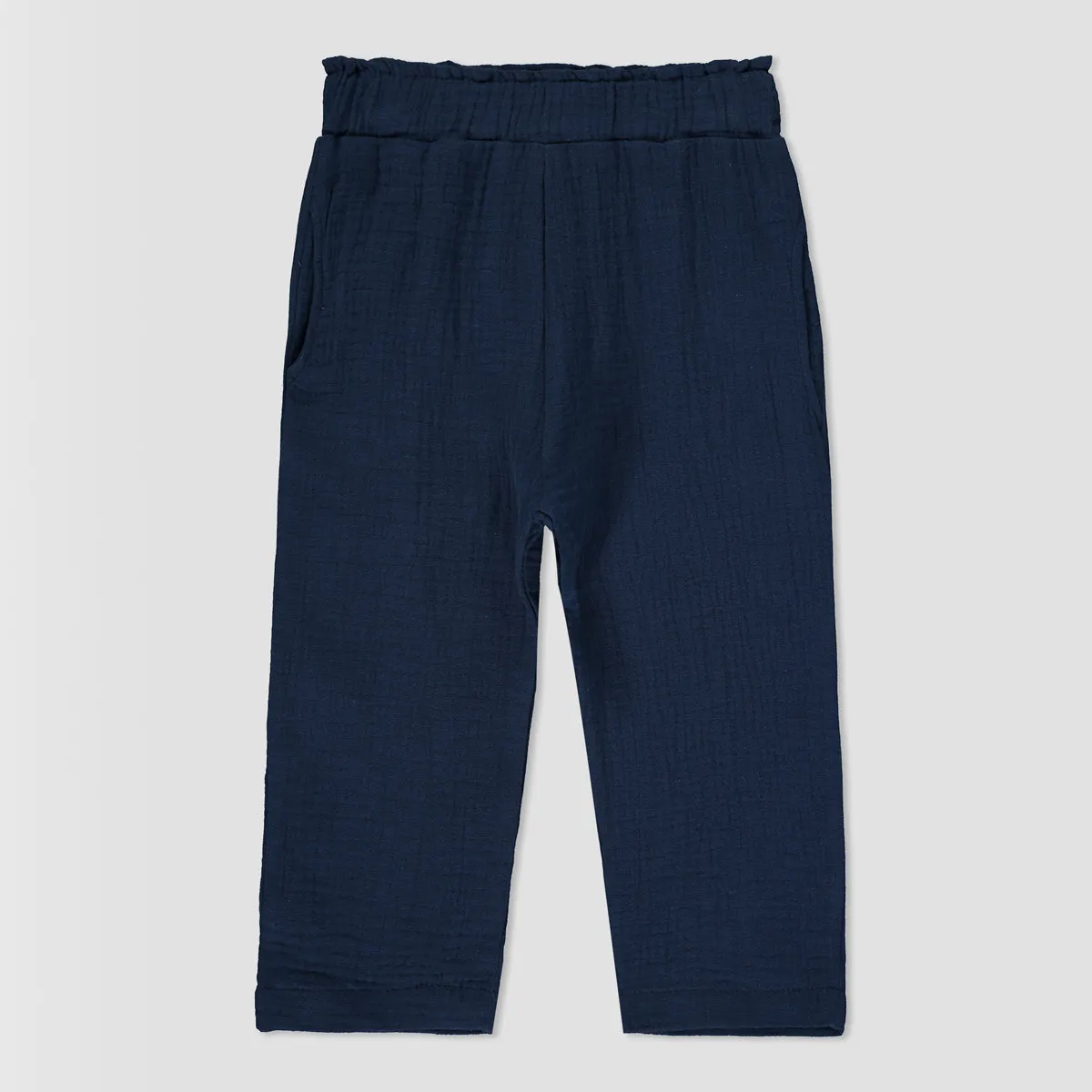 Noah pant in navy gauze