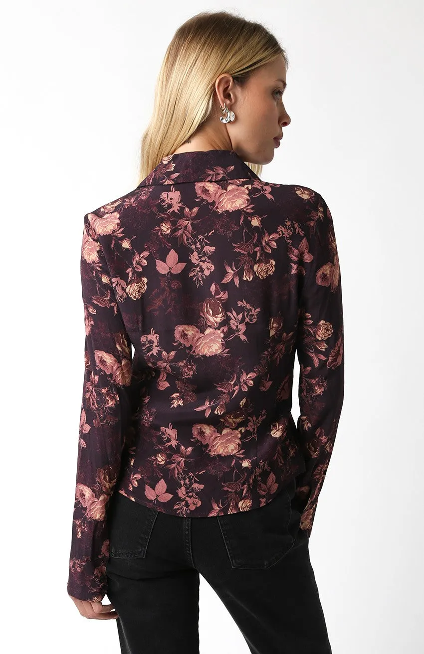 Olivaceous Angela Floral Shirt