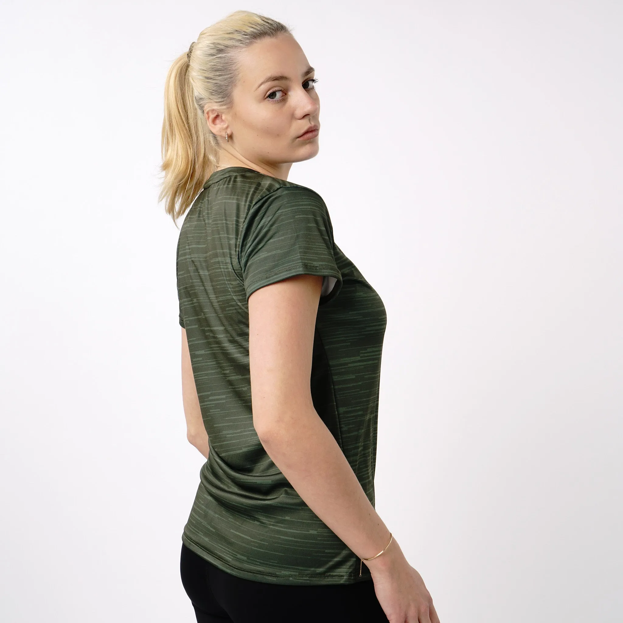 Omnitau Women's Activate Recycled Technical T-Shirt - Khaki Green