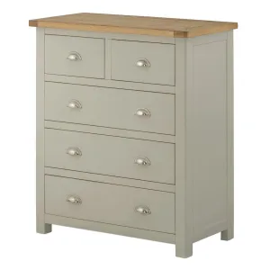 Padstow Grey 2 over 3 Drawer Chest