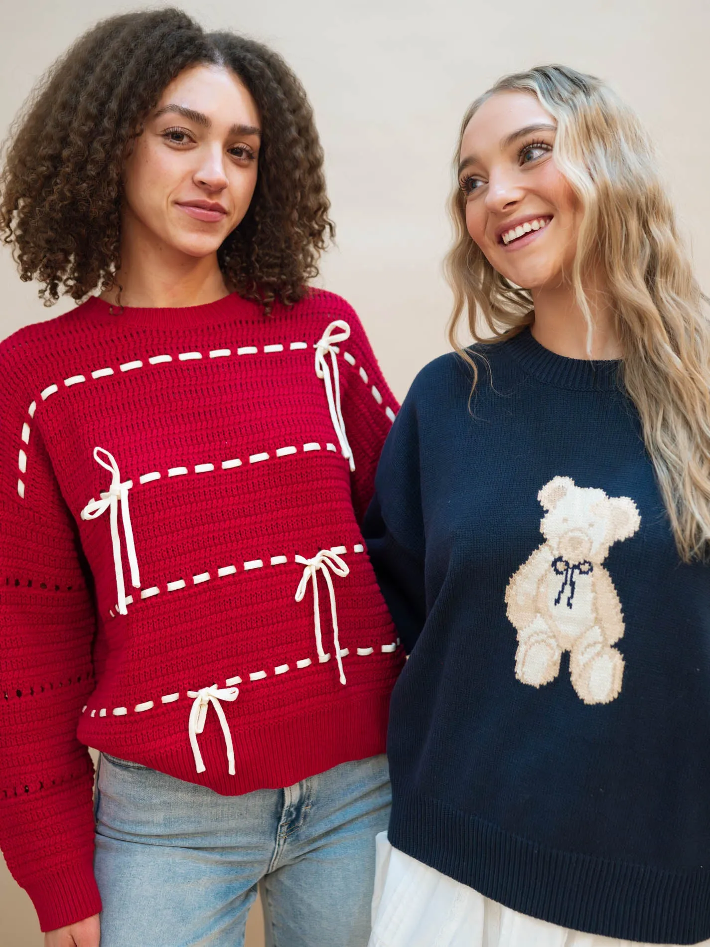 Red Bow Sweater