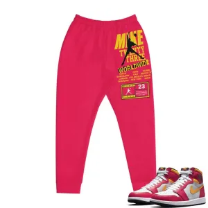 Retro 1 Fusion Red pants