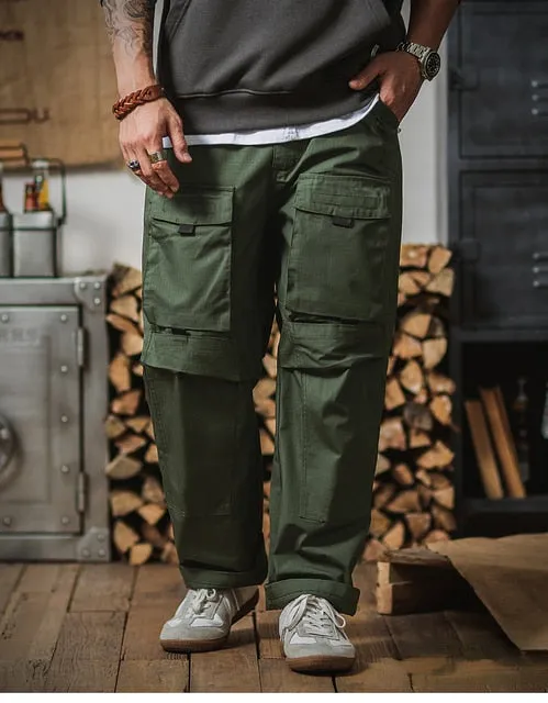 Retro Tactical Hunter Green Pants