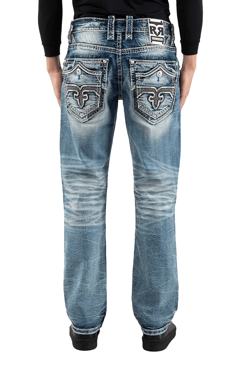 Rock Revival Men's Josiah Straight Denim Jeans